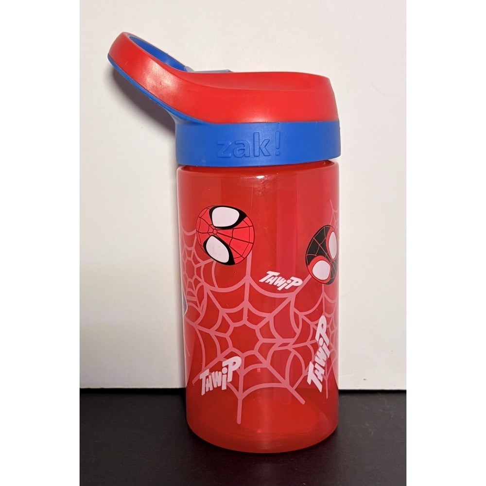 Zak! Spider-Man 16oz Leak-Proof Water Bottle Flip-Up Spout BPA Free Kids Marvel